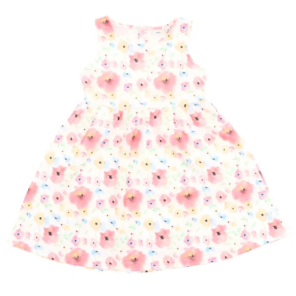 M.I.D. - M.I.D. Mix & Match Toddler and Children Girls’ Crinkle Knit Flamingo Dress – Sizes 2T to 7