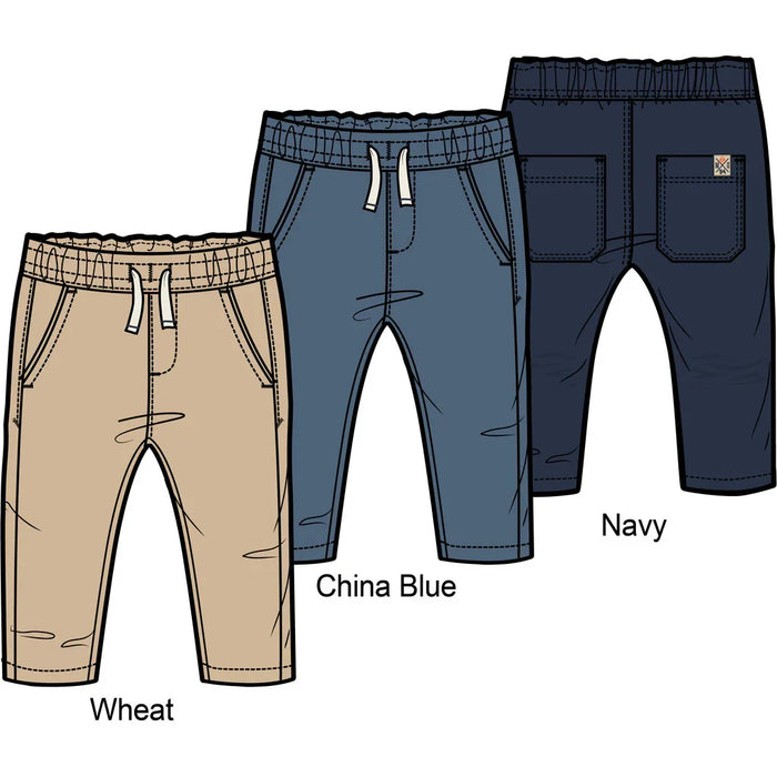 M.I.D. - M.I.D. Oceano Dune Baby Boys’ Twill Pull-On Pants – Sizes 3M to 24M