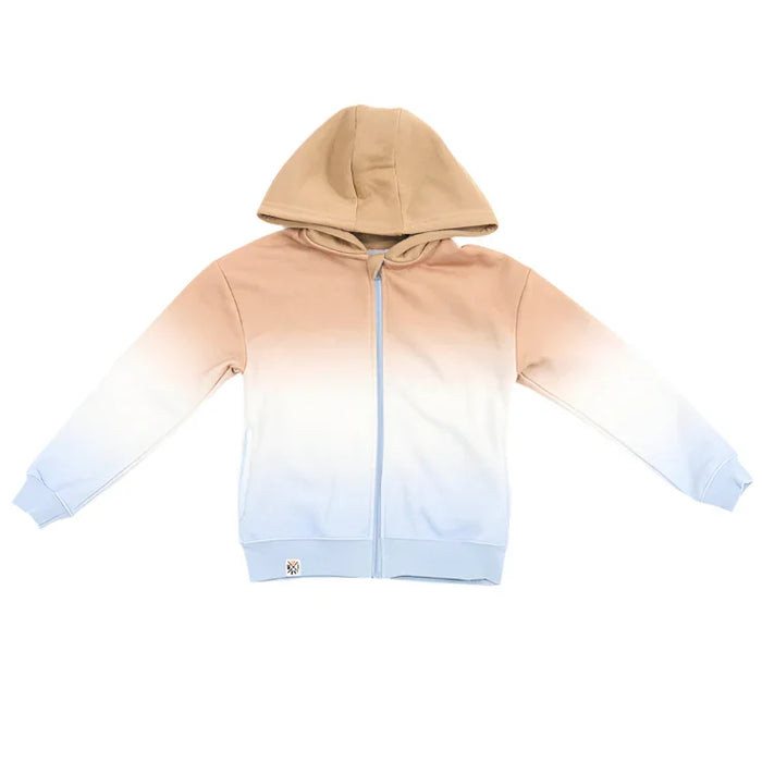 M.I.D. - M.I.D. Toddlers & Kids Oceano Dune Ombre Zip Front Hoodie – Sizes 2 to 7 Years