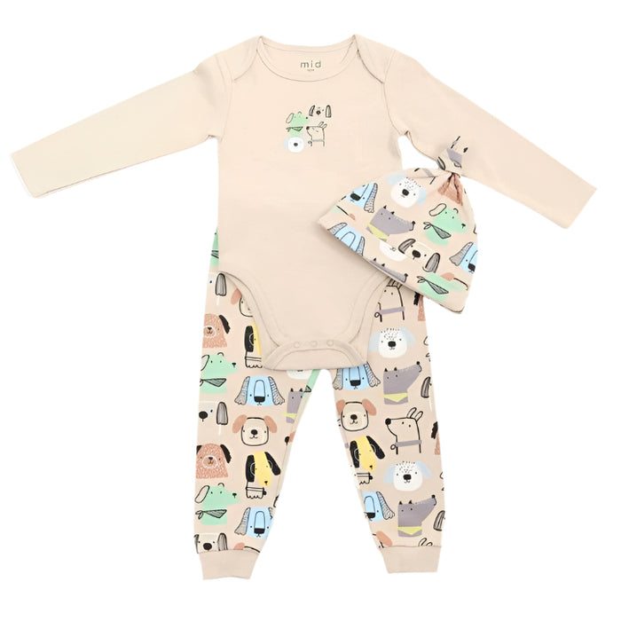 M.I.D. - MID Baby Boys 3 Piece Outfit Set - (NB to 9m)