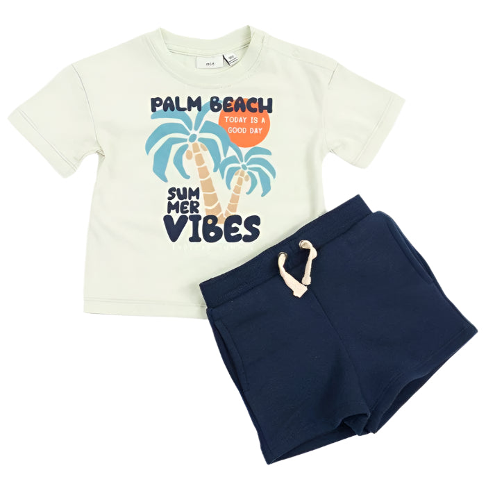 M.I.D. - MID Baby Boys T-Shirt & Bermuda Outfit Set - (3-24m)
