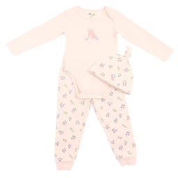 M.I.D. - MID Baby Girls 3 Piece Outfit Set - (NB to 9m)