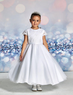 Macis Design® - Macis Design Cap Lace Sleeve Kids Dress - 124409