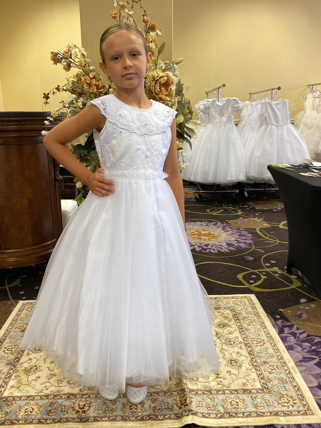 Macis Design® - Macis Design Navy Collar Kids Dress - 122309X