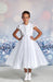 Macis Design® - Macis Design Sheer Lace Sleeve Kids Dress - 124408X