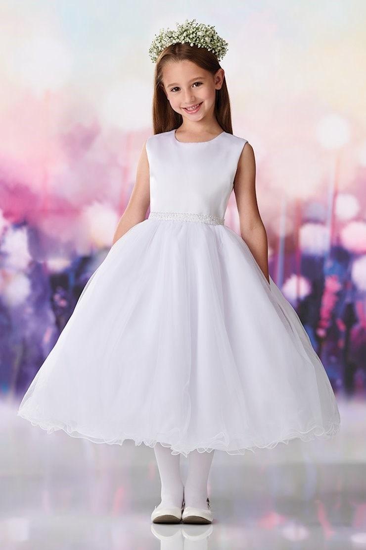 Macis Design® - Macis Design Sleeveless Satin and Tulle Kids Dress - 119398