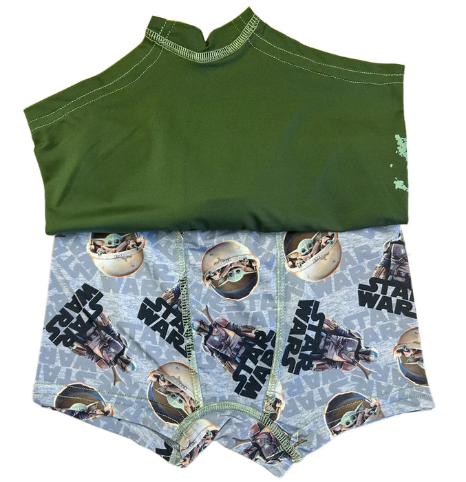 Jellifish Disney Star Wars Mandalorian – Boxers pour garçons – Paquet de 2 | 4 à 10 ans