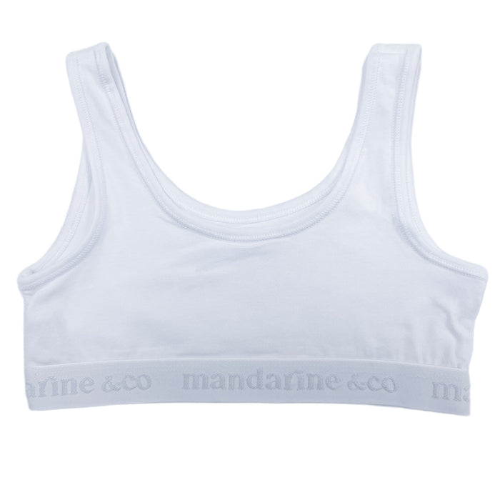 Mandarine & Co - Mandarine & Co Girls’ Cotton Bralette – 1 Pack (Sizes 8–14 Years)
