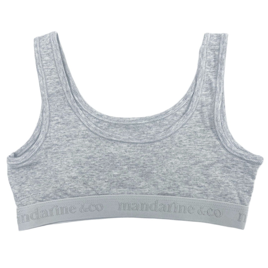 Mandarine & Co - Mandarine & Co Girls’ Cotton Bralette – 1 Pack (Sizes 8–14 Years)