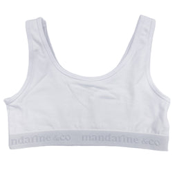 Mandarine & Co - Mandarine & Co Girls’ Cotton Bralette – 1 Pack (Sizes 8–14 Years)
