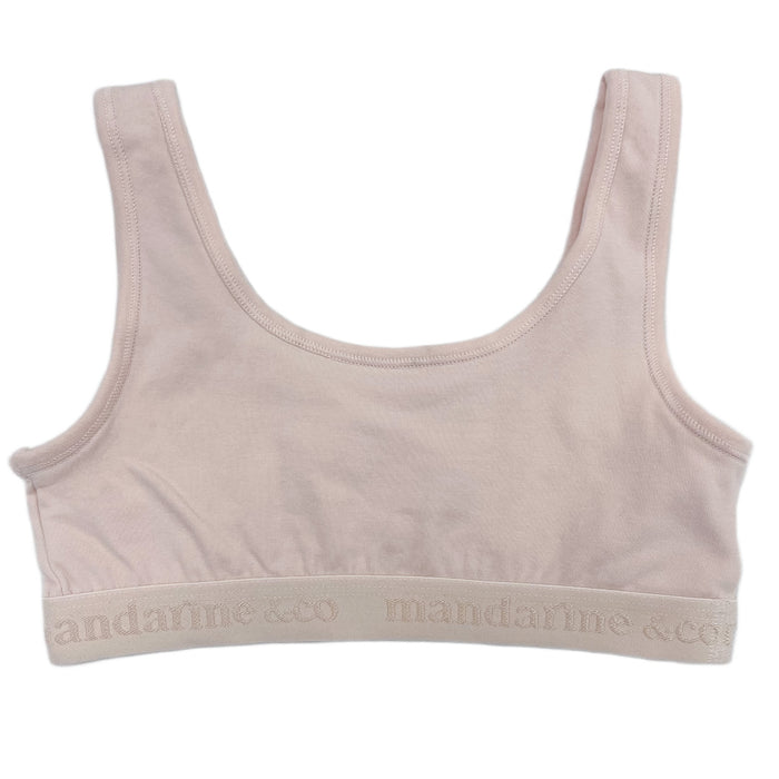 Mandarine & Co - Mandarine & Co Girls’ Cotton Bralette – 1 Pack (Sizes 8–14 Years)