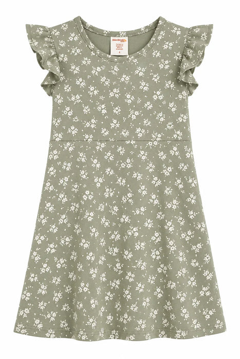 Mandarine & Co® Girls Flutter Sleeve Floral Dress Sizes 2-7