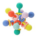 Manhattan Toy Atom Colorpop rattle teether showing colorful textured beads on a white background.