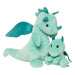 Brightfuls Plush Dragon Toy features two soft teal dragon stuffed animals sitting together.