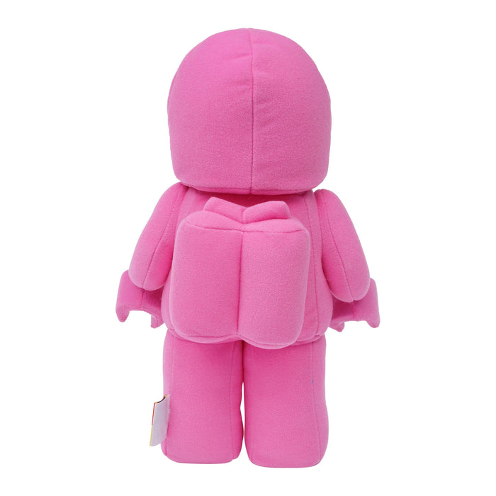 Manhattan Toy LEGO pink astronaut plush figure shown from the back on a white background.