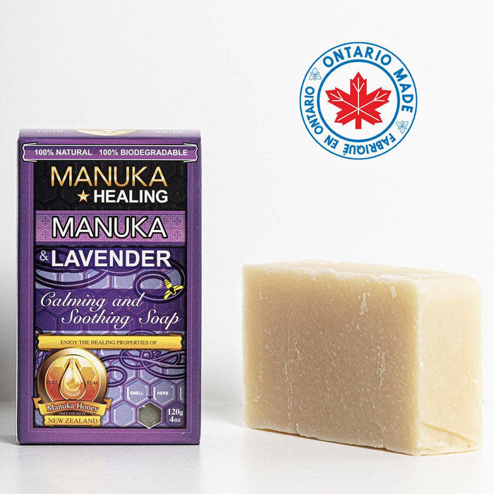 BunchaFarmers  Manuka Honey & Lavender Calming and Soothing Soap