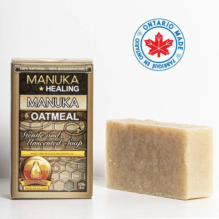 BunchaFarmers Manuka Honey & Oatmeal - Gentle & Unscented Soap