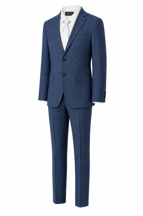 Marc NY® Andrew Marc Boys Skinny Navy Plaid Suit Size 8-20