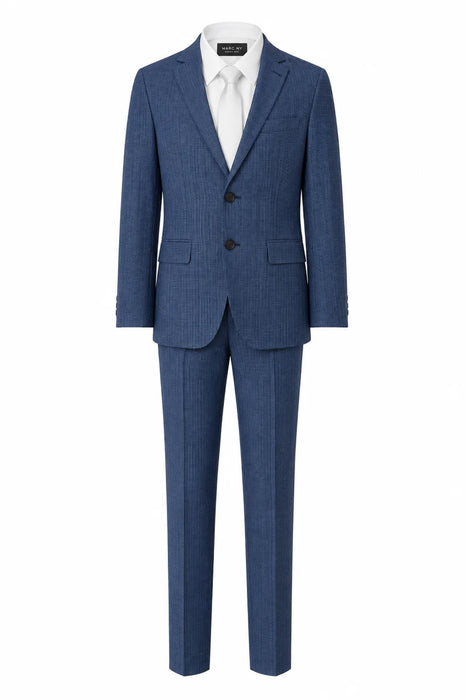 Marc NY® Andrew Marc Boys Skinny Navy Plaid Suit Size 8-20