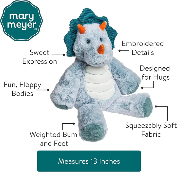 Mary Meyer® - Mary Meyer Marshmallow Zoo - Triceratops Dino Plush Toy - 13"