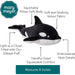 Mary Meyer® - Mary Meyer's Smootheez - Orca Plush Toy - 10"