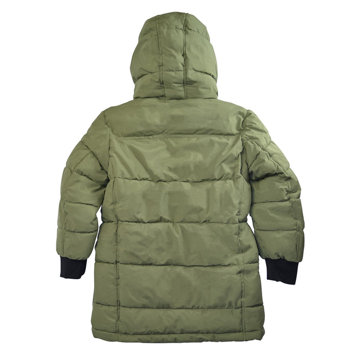 Minoti Children Olive Green Winter Parka – Sizes 2 to 14 Years