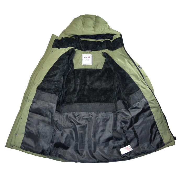 Minoti Children Olive Green Winter Parka – Sizes 2 to 14 Years