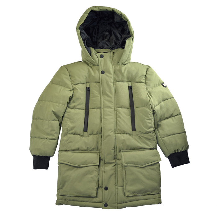 Minoti Children Olive Green Winter Parka – Sizes 2 to 14 Years