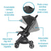 Maxi Cosi - Maxi Cosi Lara Ultra Compact Stroller - Essential Black