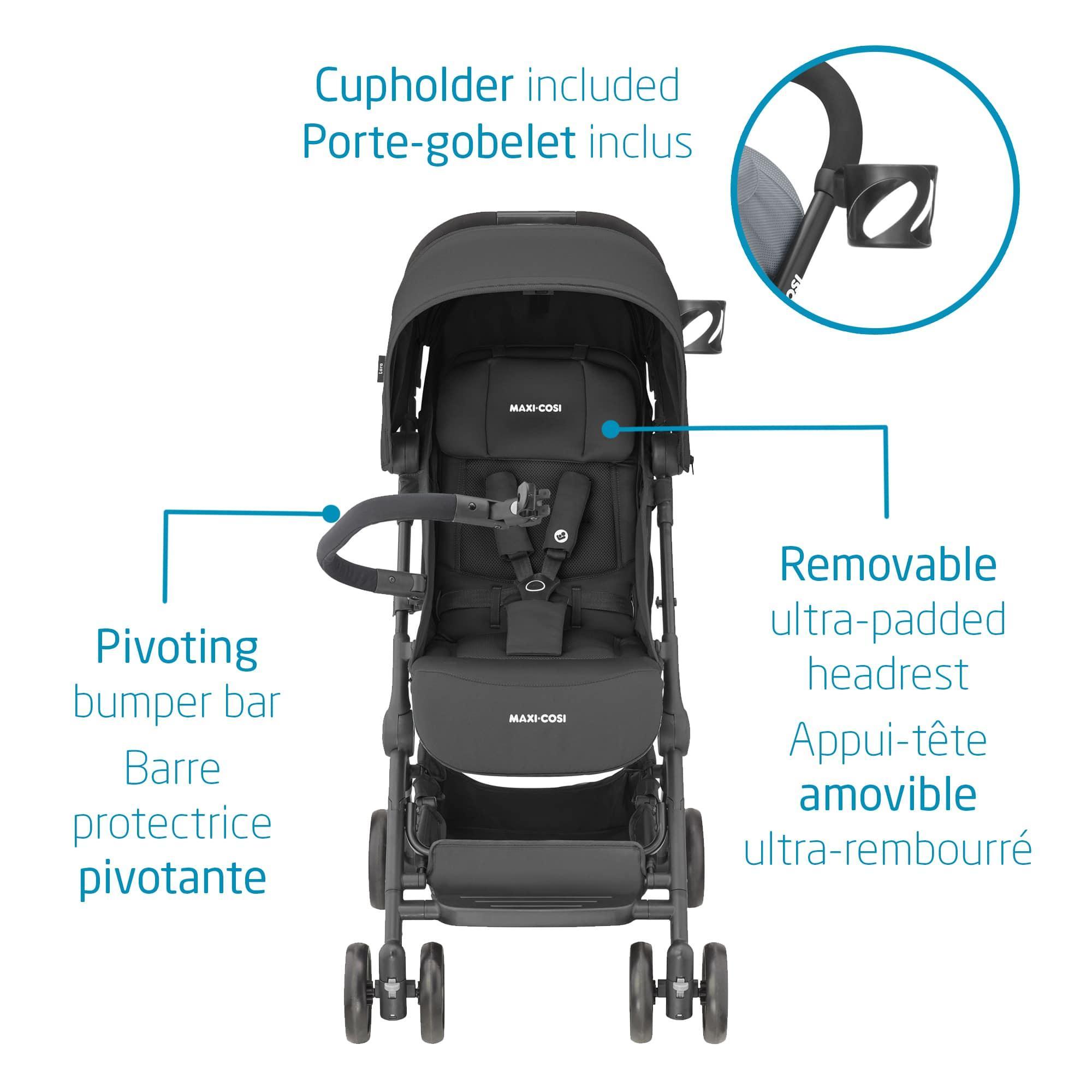 Maxi Cosi - Maxi Cosi Lara Ultra Compact Stroller - Essential Black