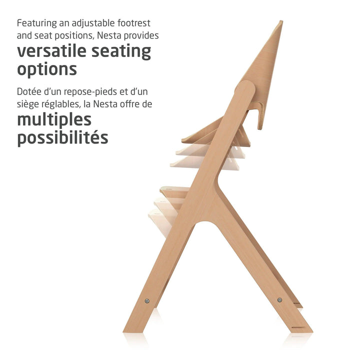 Maxi Cosi - Maxi-Cosi Nesta 3-in-1 Wooden High Chair – Adjustable Baby, Toddler & Adult Chair