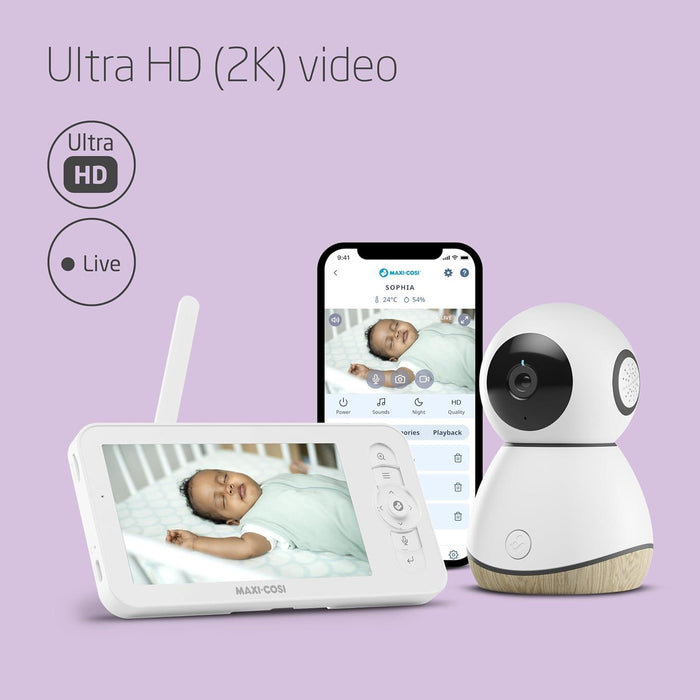 Maxi Cosi - Maxi-Cosi See Pro 360° Baby Monitor & Parent Unit With CryAssist Technology