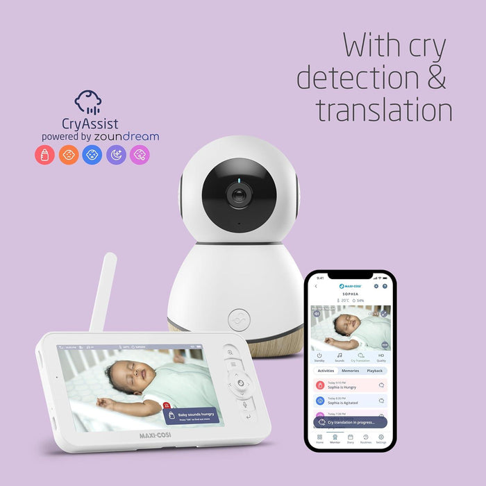 Maxi Cosi - Maxi-Cosi See Pro 360° Baby Monitor & Parent Unit With CryAssist Technology