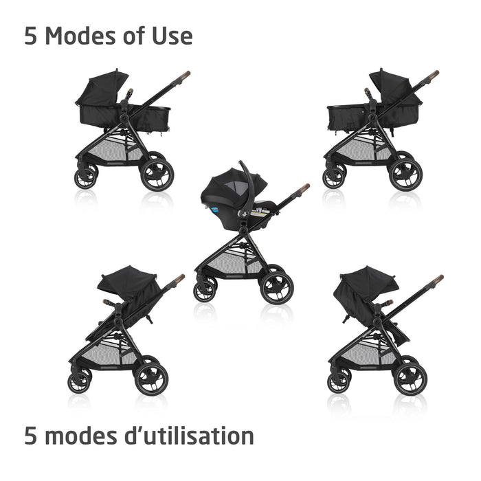 maxi cosi colombia Maxi Cosi 5-in-1 Modular Zelia LUXE Travel System — Goldtex