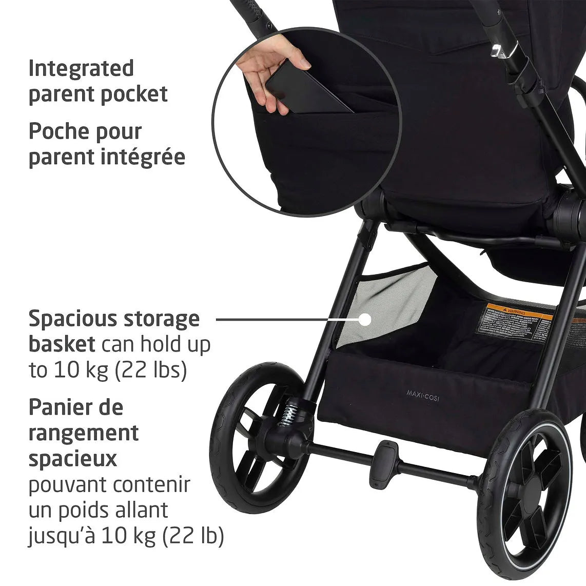Maxi-Cosi Oxford Stroller & Mico Luxe+ Travel System