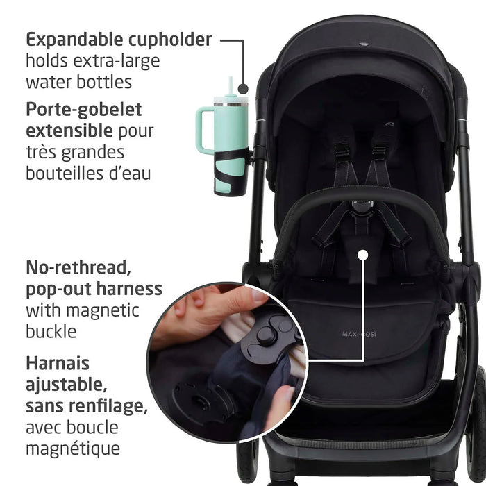 Maxi-Cosi Oxford Stroller & Mico Luxe+ Travel System