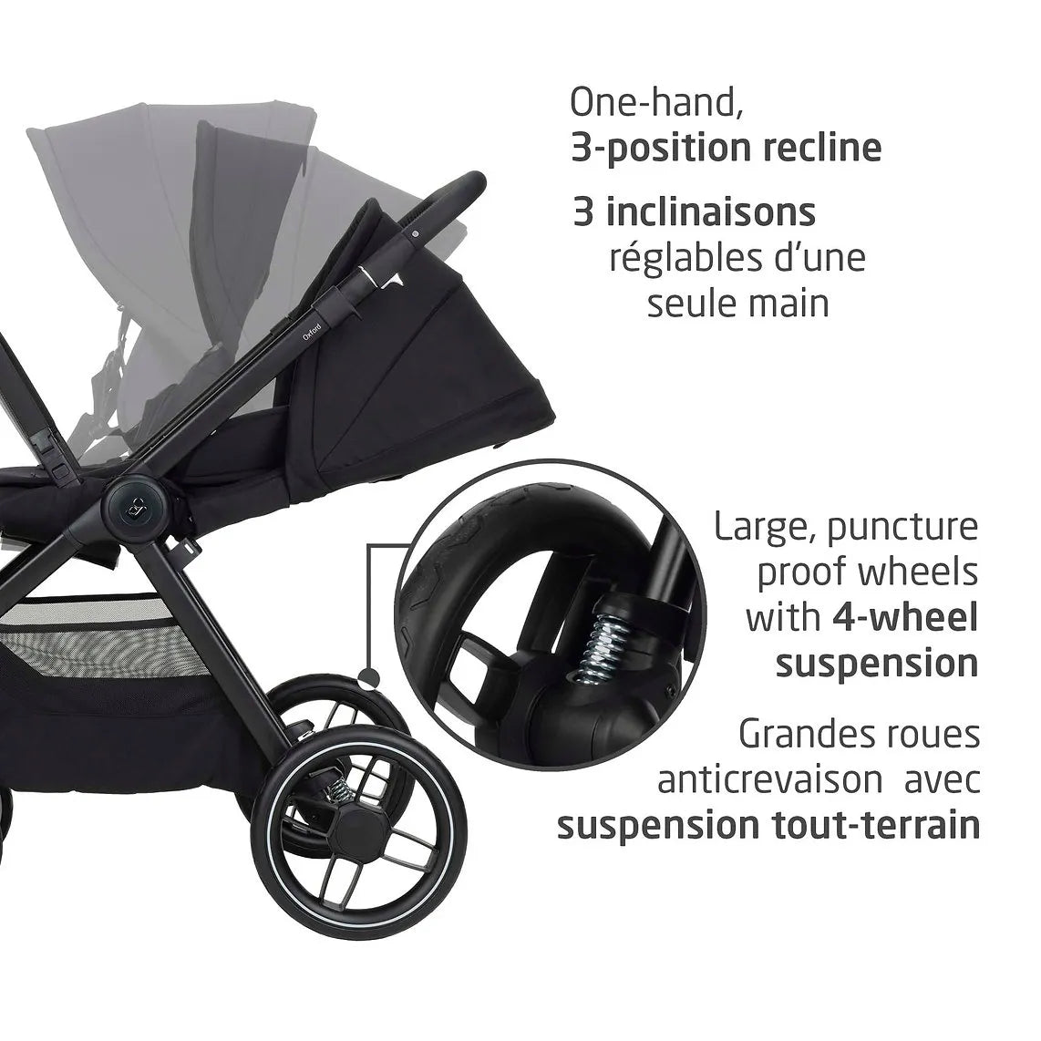Maxi-Cosi Oxford Stroller & Mico Luxe+ Travel System