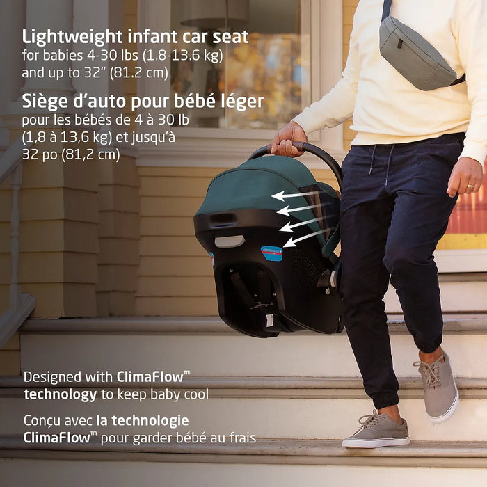 Maxi-Cosi Oxford Stroller & Mico Luxe+ Travel System – Essential Black