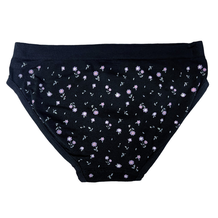 Mandarine & Co Girls’ Floral Print Seamless Bikini Underwear – Sizes 8 to 14 Years - 1 Unit