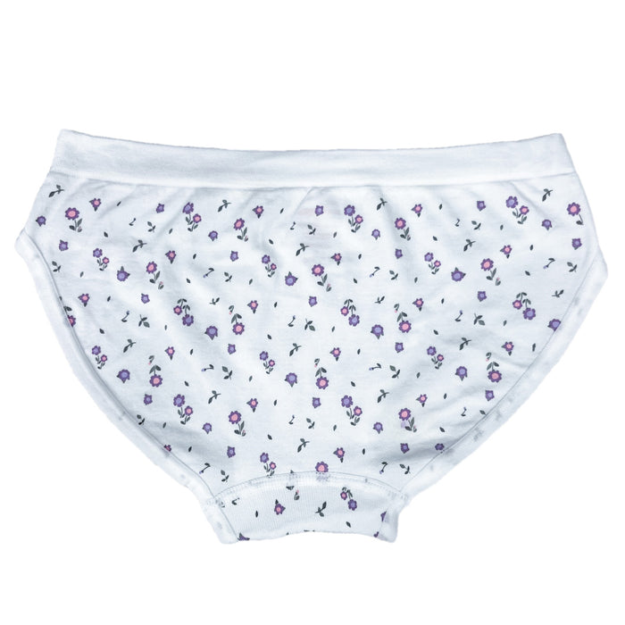 Mandarine & Co Girls’ Floral Print Seamless Bikini Underwear – Sizes 8 to 14 Years - 1 Unit