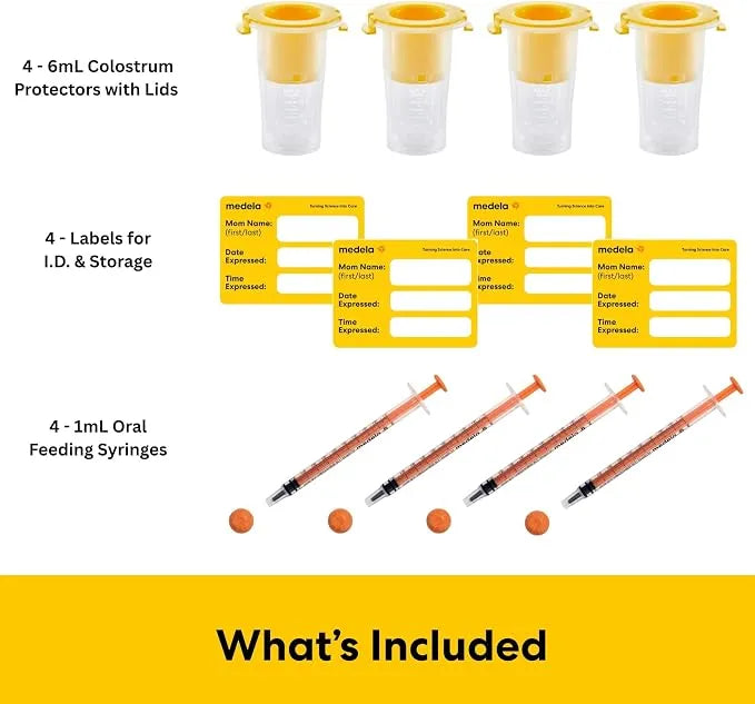 Medela® Colostrum Collection & Feeding Kit With Sterile Collectors & Oral Feeding Syringes