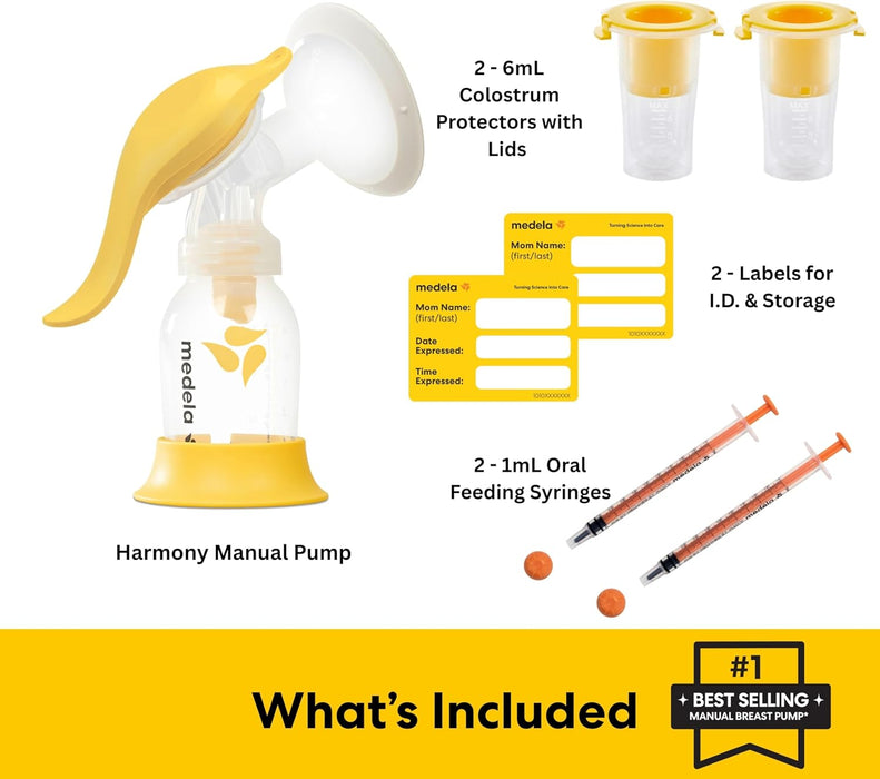 Medela® Harmony® Manual Breast Pump with Colostrum Collection & Feeding Kit