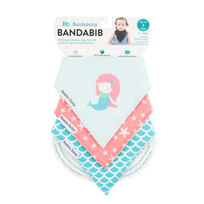 Bazzle Baby - Banda Bib The Original Bandana-Style Drool Bib 3pk