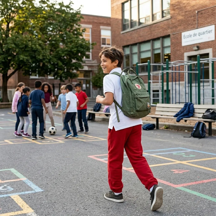 Pantalon d'uniforme scolaire rouge en molleton unisexe - École primaire Merton | Maintenant disponibles