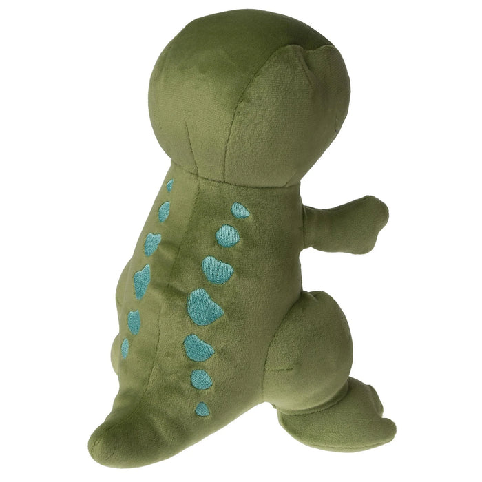 Mery Meyer Smootheez Plush T-Rex green dinosaur toy shown from the back on a white background.