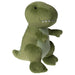 Mery Meyer Smootheez Plush T-Rex green dinosaur stuffed toy sitting upright on a white background.
