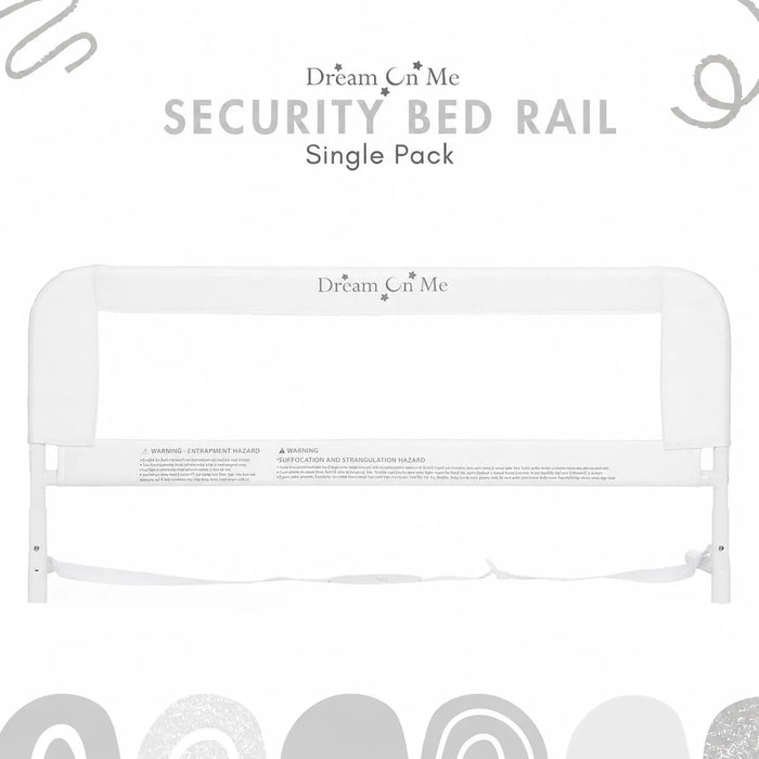 Dream on Me Mesh Security for Twin Size Bed (3D Linen Fabric)