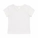Baby Girls Cherry-Licious Top shown from the back with short sleeves and a button keyhole closure.