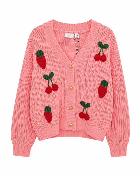 M.I.D® Toddler Girls Cardigan Pink |size 2-7