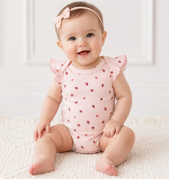 M.I.D® Baby Diaper Cover BodySuit Pink Soft Fit | 3m to 24m